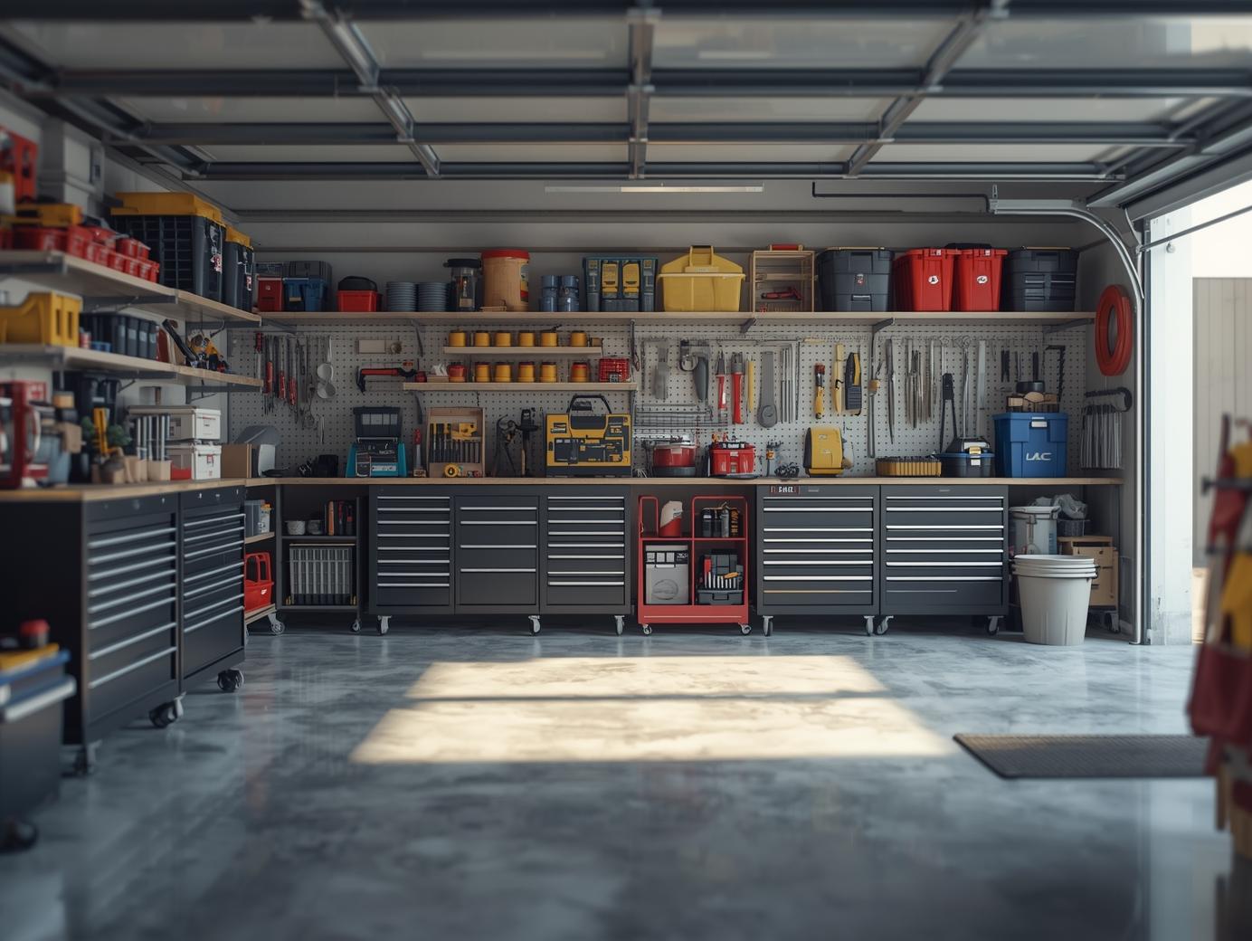 Functional garage after professional organization